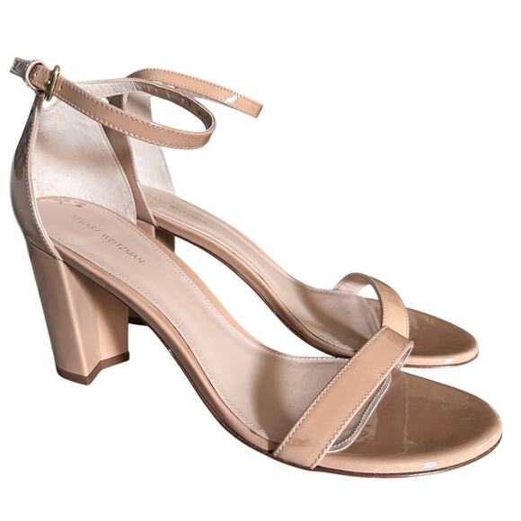 Stuart Weitzman Women's Nude Sandals Heels Size 10 NWT ($475) - Picture 7 of 8